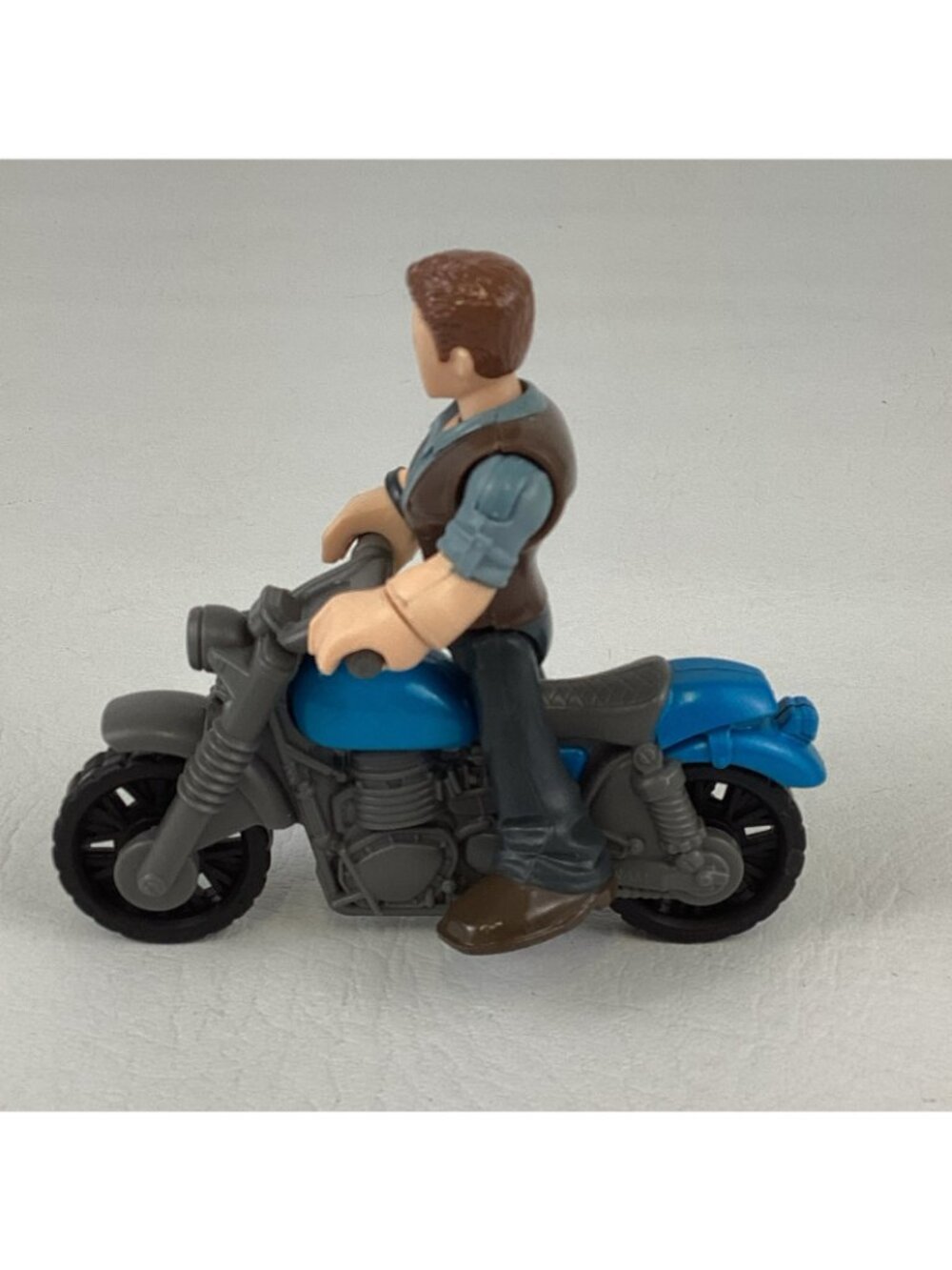 Fisher Price Imaginext Jurassic World Owen Grady Action Figure Motorcycle Toy - Picture 3 of 6